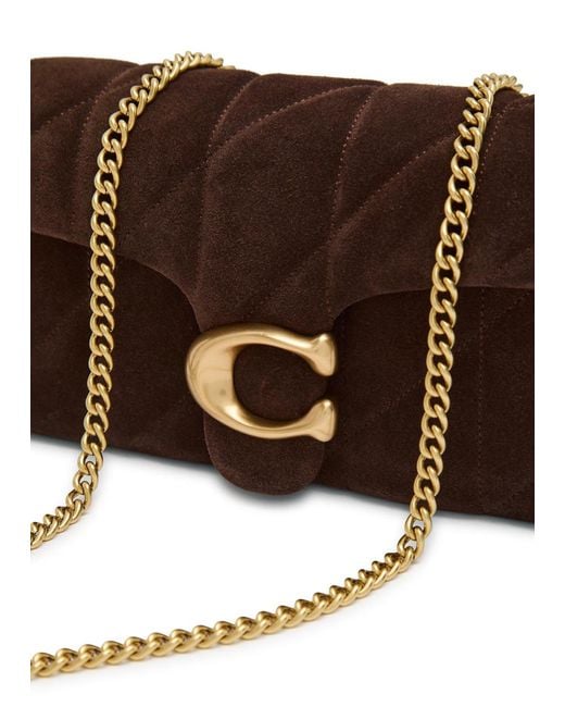 COACH Brown Tabby 19 Quilted Suede Cross-Body Bag