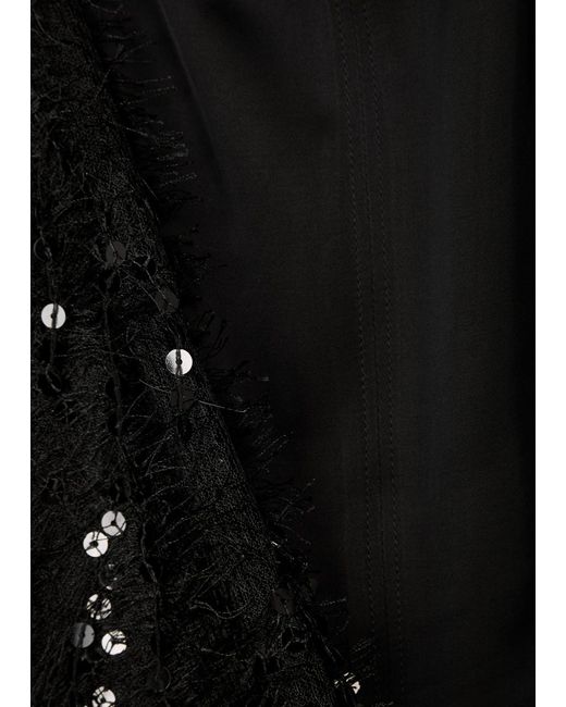 Day Birger et Mikkelsen Black Quincy Embellished Satin Midi Dress