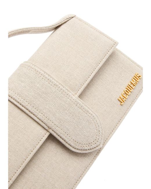 Jacquemus Natural Le Grand Bambino Canvas Top Handle Bag