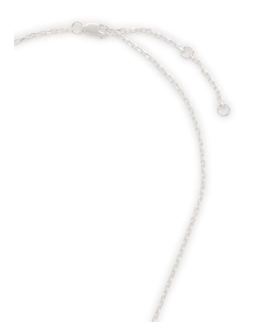 Twojeys White 8 Ball Sterling-Plated Necklace for men