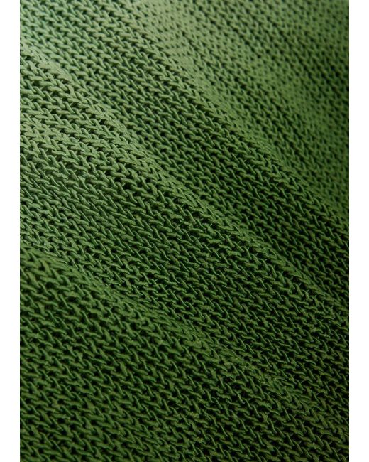 Vince Green Dip-Dye Dégradé Cotton-Blend Jumper