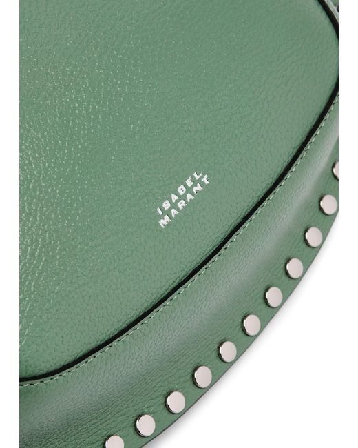 Isabel Marant Green Oskan Moon Leather Shoulder Bag
