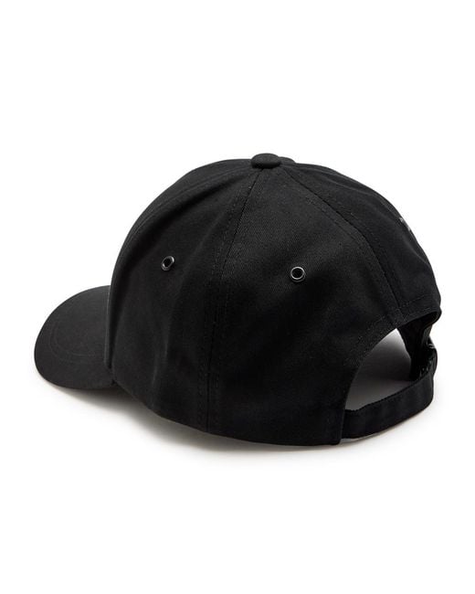 Paul Smith Black Zebra-Embroidered Cotton Cap for men
