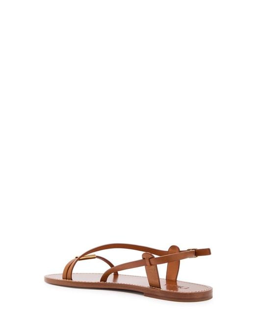 Chloé Brown Matilda Leather Sandals
