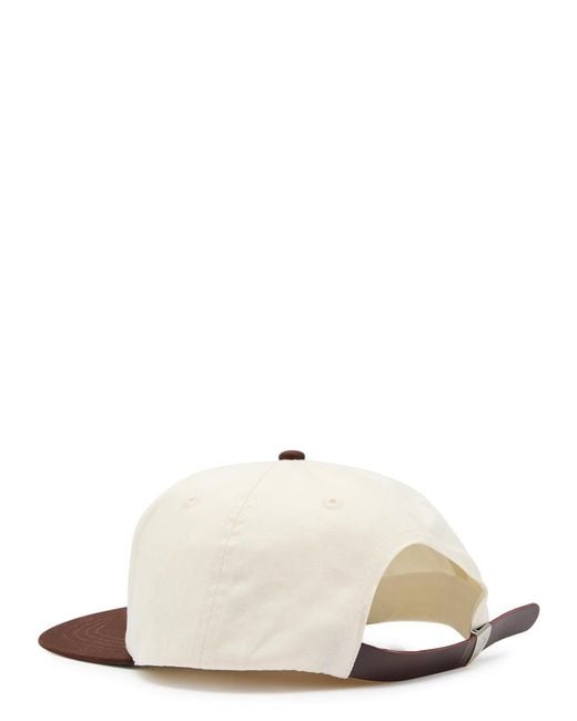 Picante White Record Crew Embroidered Cotton Cap for men
