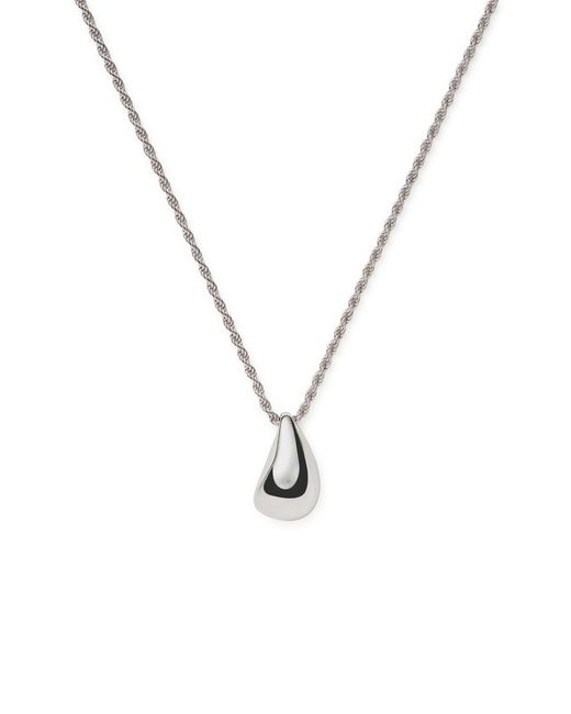 Missoma Metallic Savi Droplet Rhodium-plated Necklace