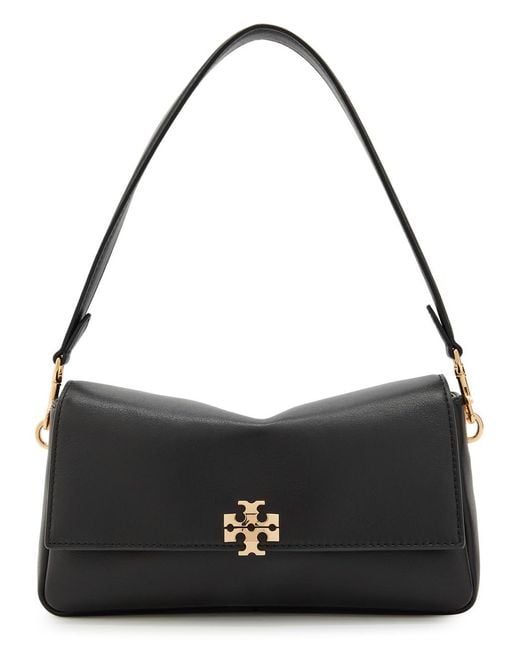Tory Burch Black Charlie Small Leather Shoulder Bag