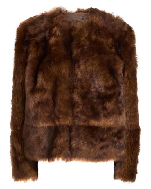 Zimmermann Brown Hypnotic Shearling Jacket