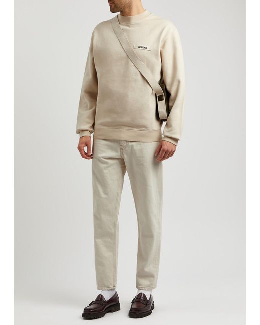 Jacquemus Natural Le Sweatshirt Gros Grain Cotton Sweatshirt for men