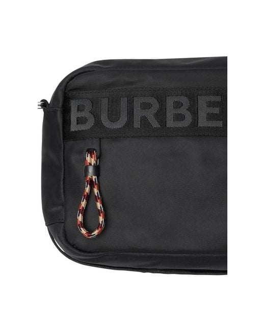 Burberry Logo Detail Nylon Crossbody Bag in Black for Men Lyst