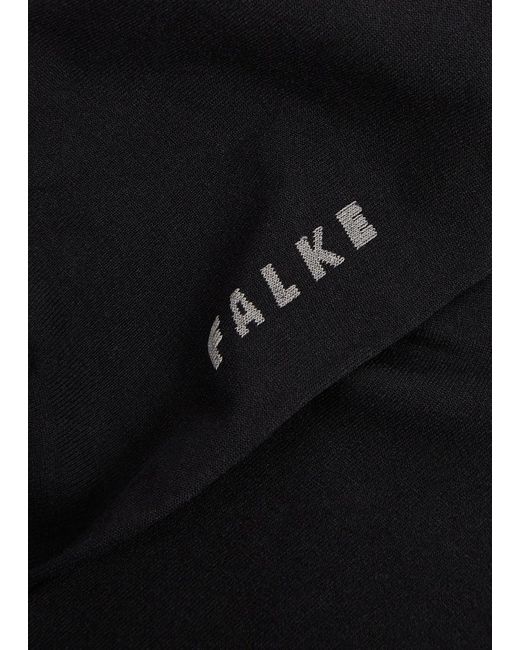 Falke Black Cotton Touch Cotton-Blend Socks