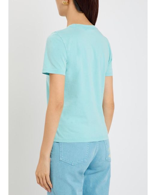 Chloé Blue Printed Cotton T-Shirt