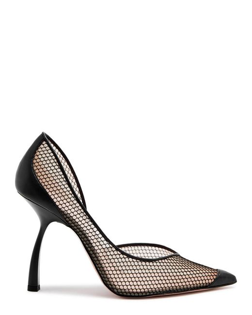 Piferi Ursula 100 Mesh Pumps in Metallic Lyst