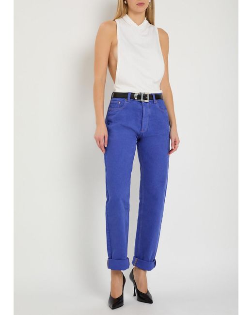 Versace Blue Straight-Leg Jeans