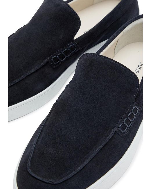 Jude Llow Blue Jacqués Suede Loafers for men