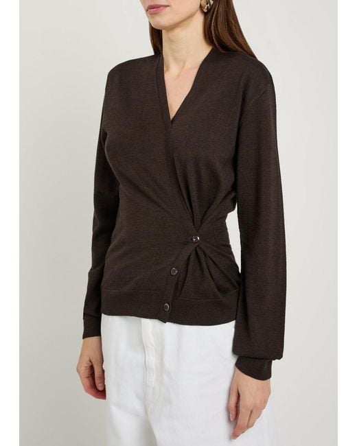 Lemaire Black Twisted Knit Jumper