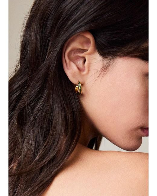 V By Laura Vann Blue Bea 14Kt Vermeil Earrings