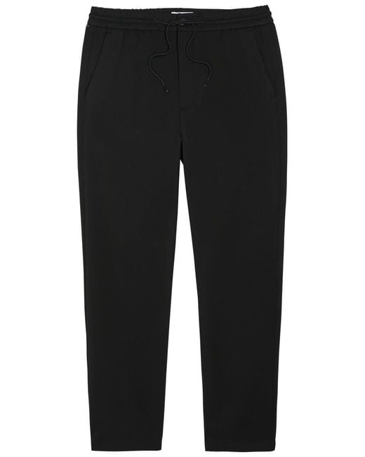 Les Deux Black Como Tapered-Leg Trousers for men