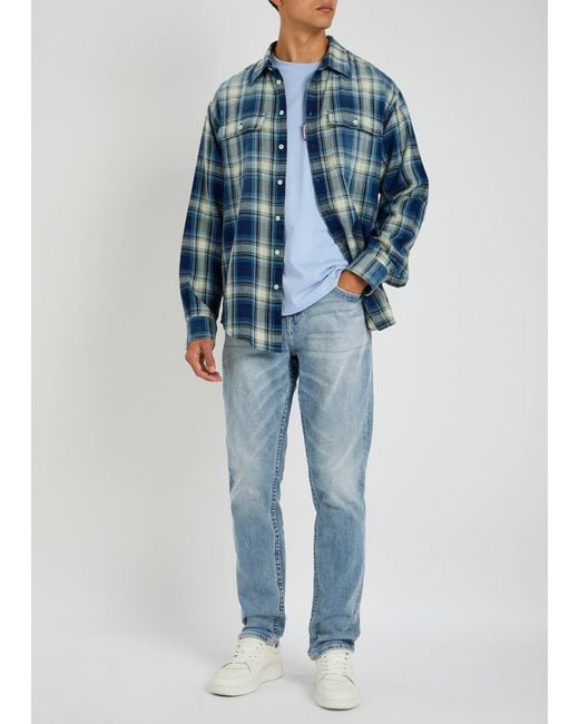 True Religion Blue Rocco Slim-Leg Jeans for men