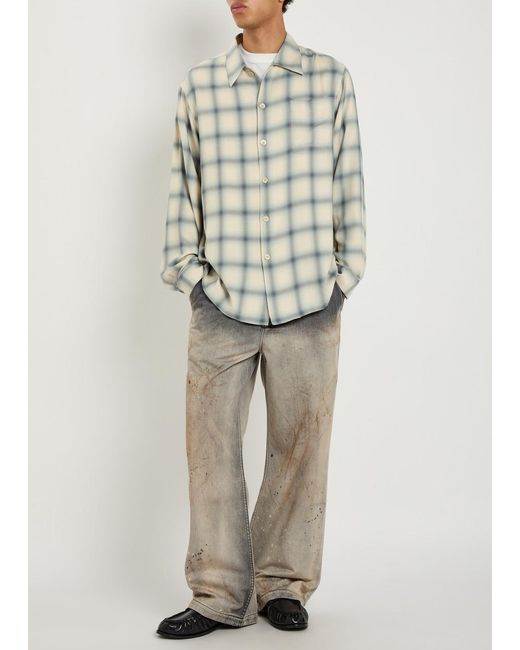 Our Legacy Natural Rig Chino Dirt-Effect Straight-Leg Jeans for men