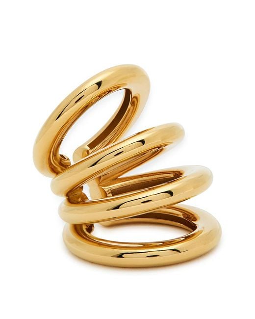 Rabanne Metallic Layered Ear Cuff