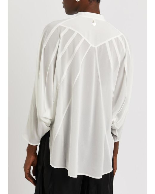 High White Hookwink Georgette Blouse