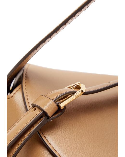 Totême  Natural T-Lock Leather Top Handle Bag