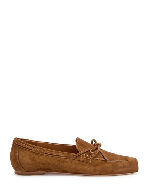 Aeyde Brown Jasper Suede Loafers