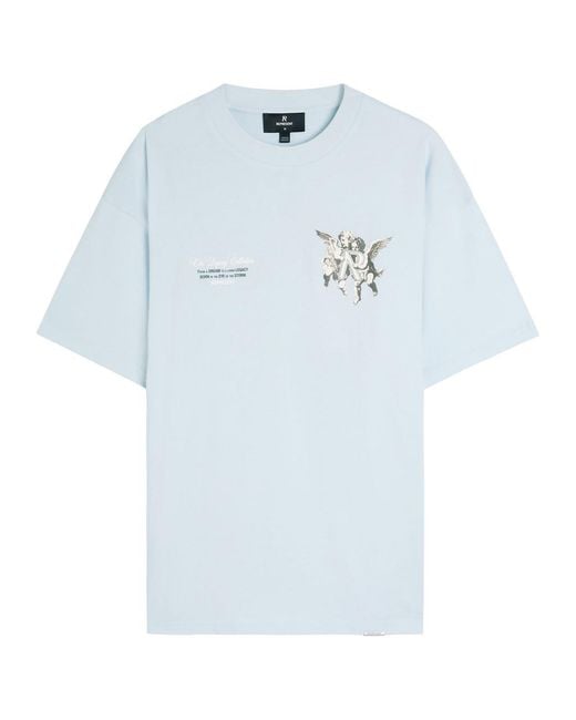 Represent Blue Legacy Cherubs Logo Cotton T-Shirt for men
