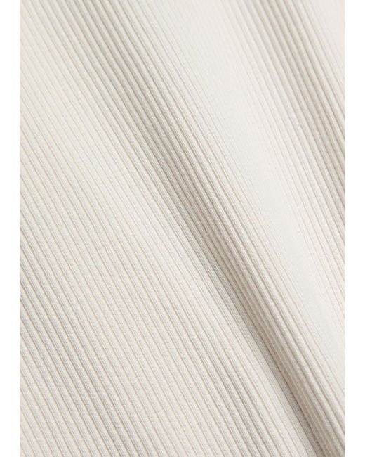 Agolde White Viggo Ribbed Cotton Tank Top for men