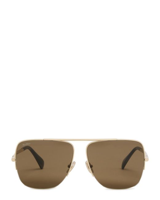 Max Mara Pink Aviator-Style Sunglasses