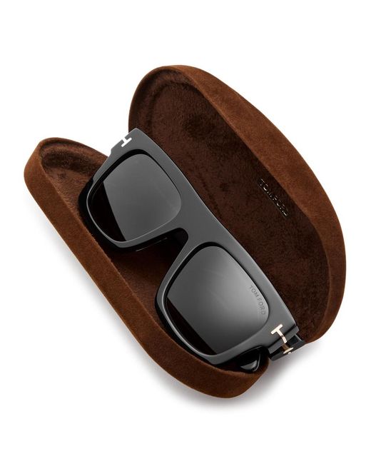 Tom Ford Black Fausto Square-frame Sunglasses for men
