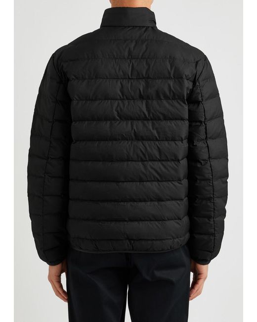 Fred Perry Black Quilted Shell Jacket for men