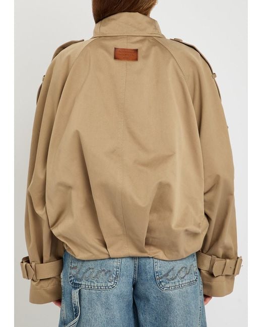 Acne Natural Oriso Double-Breasted Twill Jacket
