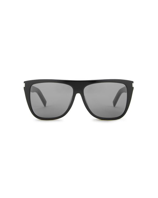 Saint Laurent Gray Sl102 D-Frame, Sunglasses, Dark Lenses for men
