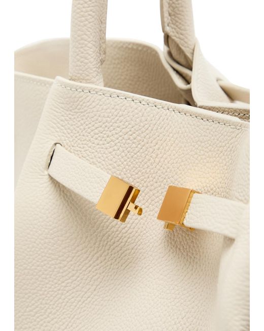 DeMellier London Natural New York Midi Leather Tote
