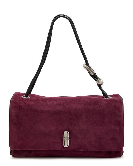 Marc Jacobs Purple The Large Dual Suede Shoulder Bag