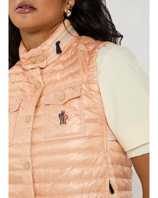 Moncler Pink Gumiane Shell Gilet