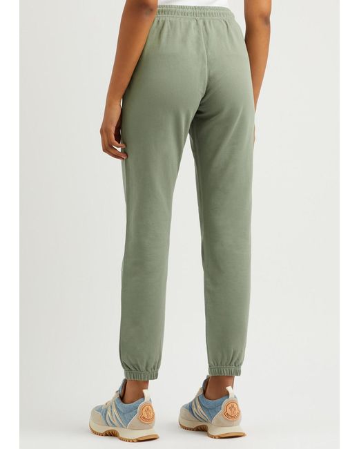 Moncler Green Logo Cotton Sweatpants