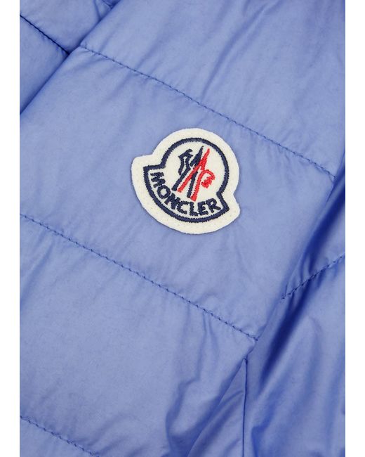 Moncler Blue Pulao Quilted Shell Jacket for men