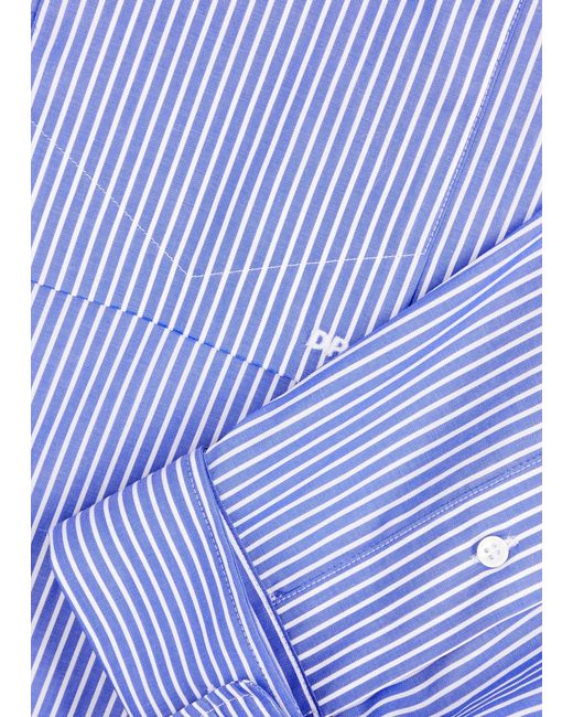 DARKPARK Blue Nathalie Striped Cotton Shirt