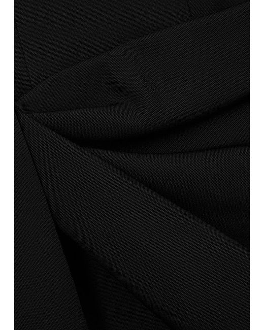 GAUGE81 Black Natal Strapless Draped Mini Dress