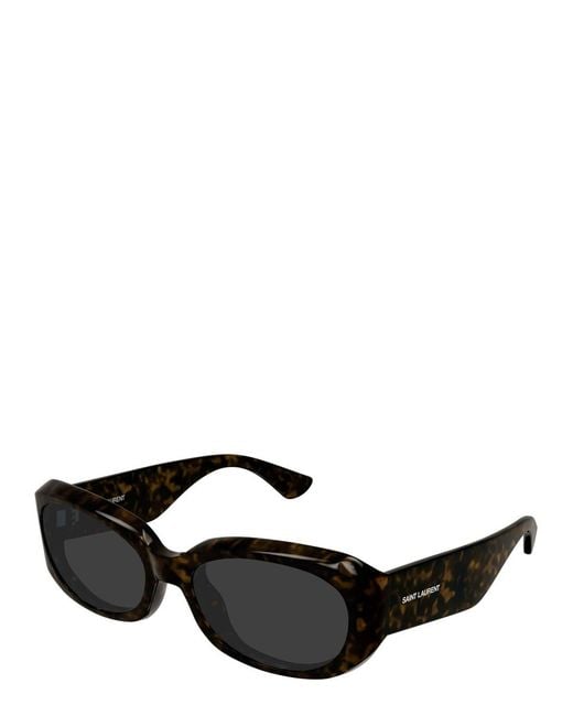 Saint Laurent Black Square-Frame Sunglasses