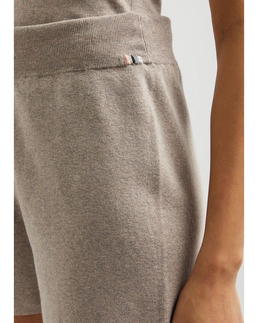Extreme Cashmere Gray N°337 Boy Cotton And Cashmere-blend Shorts