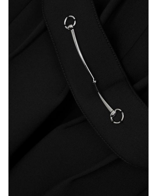 Gucci Black Horsebit-embellished Coat
