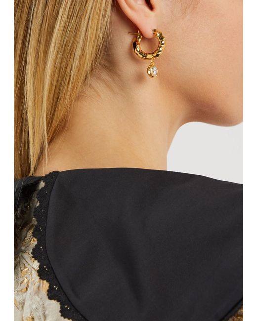 Joanna Laura Constantine Metallic Small 18kt -plated Hoop Earrings