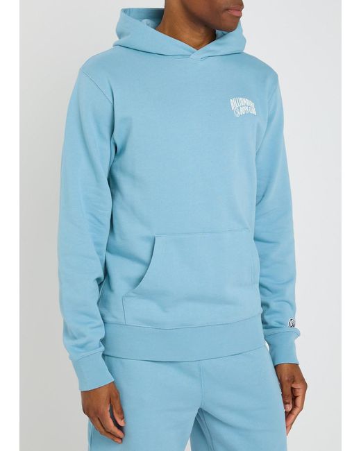 BBCICECREAM Blue Small Arch Logo Hooded Cotton Sweatshirt for men