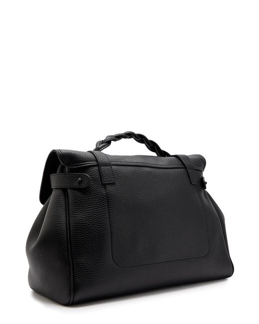Mulberry Black Alexa Grained Leather Top Handle Bag for men