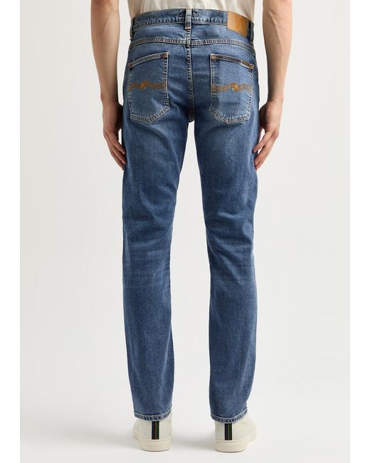 Nudie Jeans Blue Lean Dean Slim-Leg Jeans for men