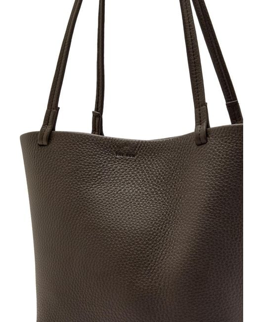The Row Brown Park Medium Grained Leather Tote